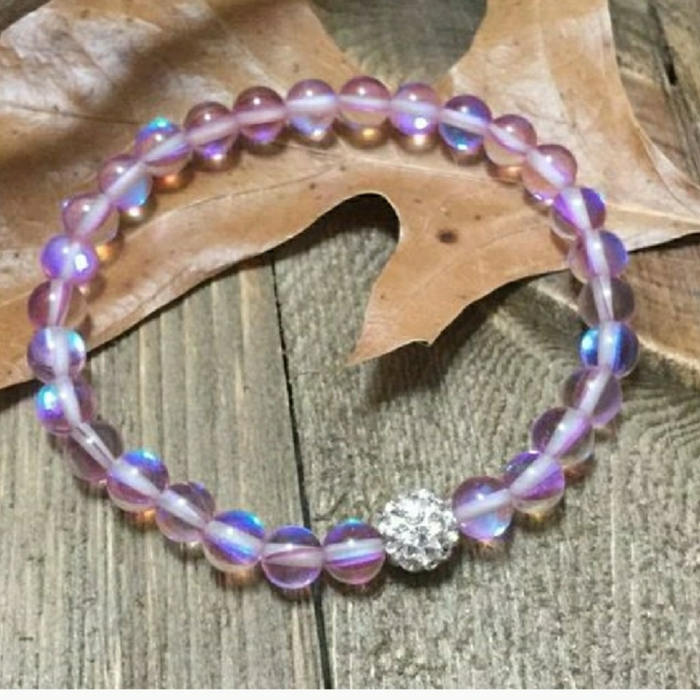 Pink mermaid glass. Catched all the light!